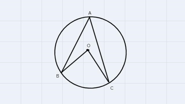 In the circle below, if < BAC = 36 °, find the arc measure of arc BC.-example-2