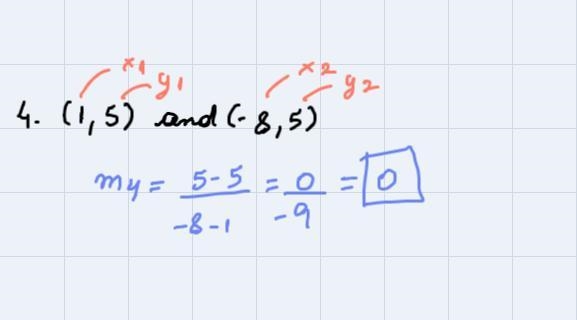 Find the slope, if it exists, of the line containg the pairs of points1. ( 0, 3 ) and-example-4