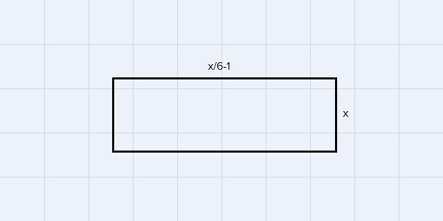 The length of a rectangle is one unit shorter than one-sixth of the width, x.Which-example-1