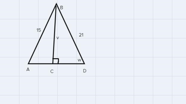 Find the values of v and w to the nearest tenth.2115VV =W =65°wo-example-1