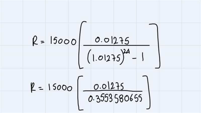 Calculate the value of R, without rounding any intermediate values, round your final-example-2