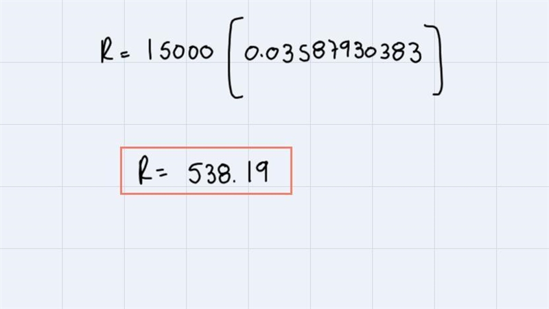 Calculate the value of R, without rounding any intermediate values, round your final-example-3