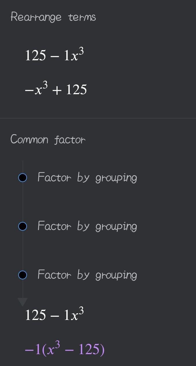 How do you factor 125-x^3?-example-2