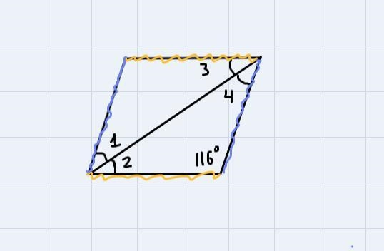 GeometryQuestion 5Find the measure of the numbered angles in each rhombus.(Find each-example-1