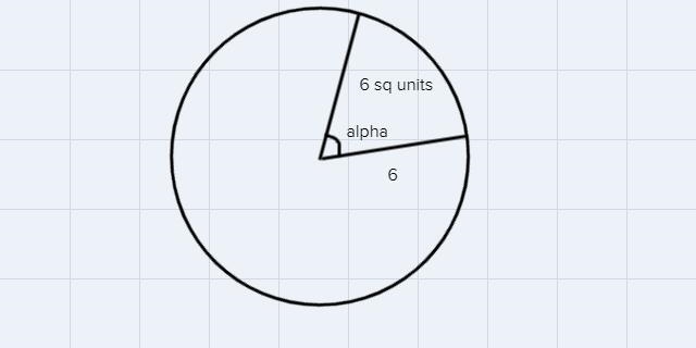 Find the measure (in degrees) of the central angle.The area of a sector is 6pi sq-example-1