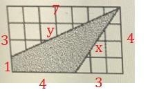 The figure is drawn on centimeter grid paper. Find the perimeter of the shaded figure-example-1