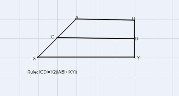 Given the median QR and trapezoid MNOP, what is the value of X?M3.8033Rکد 73PA. 6B-example-1