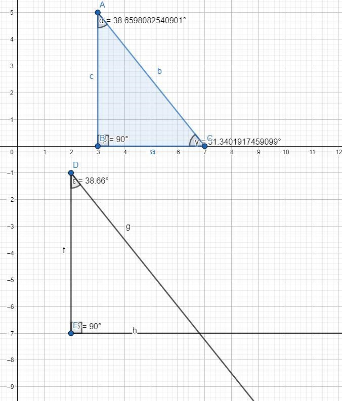 Part BNow you’ll attempt to copy your original triangle using two of its angles:Choose-example-3