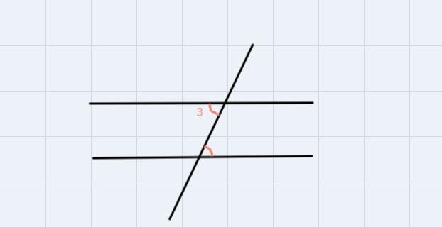 Given the figure above, determine the angle that is an alternate interior angle with-example-1