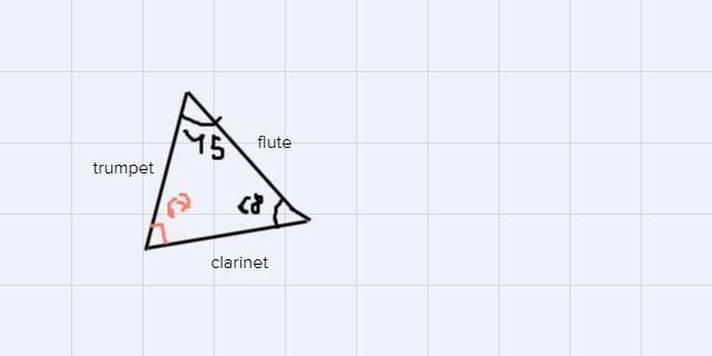 (G.5.a, 1pt) Part of a marching band formed a triangle made with trumpet players on-example-1