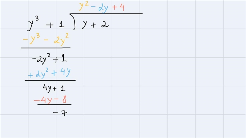 (Y^3+1) :(y+2) please divide-example-1