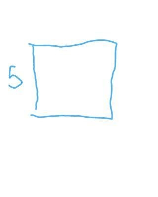 Draw a square and find it's area with to side=5cm​-example-1