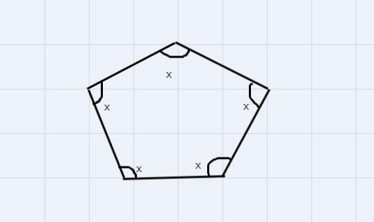 How do I solve angle measurements and find the value of x on a polygon-example-1