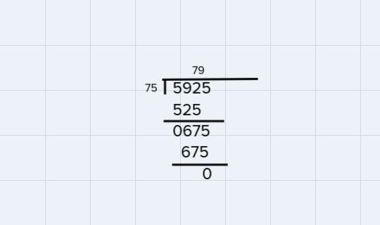 59.25 ÷ 0.75 = 1.06 × 7.3 =on chart. will send image-example-1