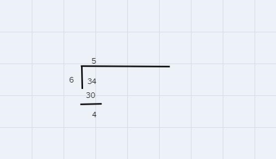 What is the quotient and the remainder of 34÷6-example-1