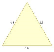 1. Draw an equilateral triangle whose each side is 4.5 cm-example-1