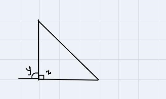 Can the measure of an exterior angle of a triangle ever equal the measure of its adjacent-example-2