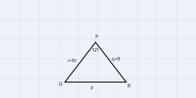 Use the measurement below in PQR to solve the triangle. m-example-1