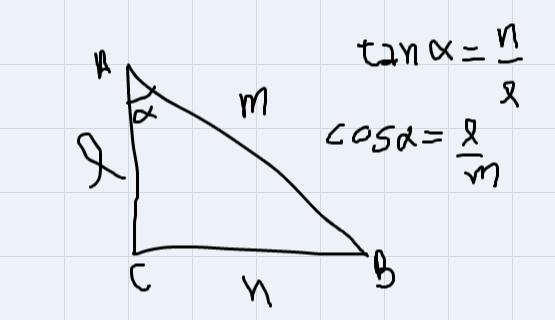 What is the measure of ZA in terms of/ and m?АCnBΖΑ-example-1