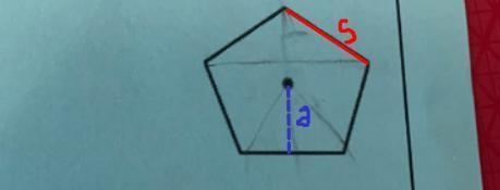 6. Given perimeter of 200 m, determine each side of a regularpentagon, find apothem-example-1