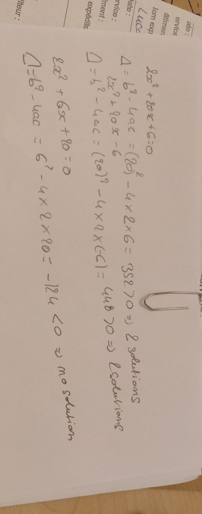 Please help!!! Select the quadratic equation that has no real solution.-example-1