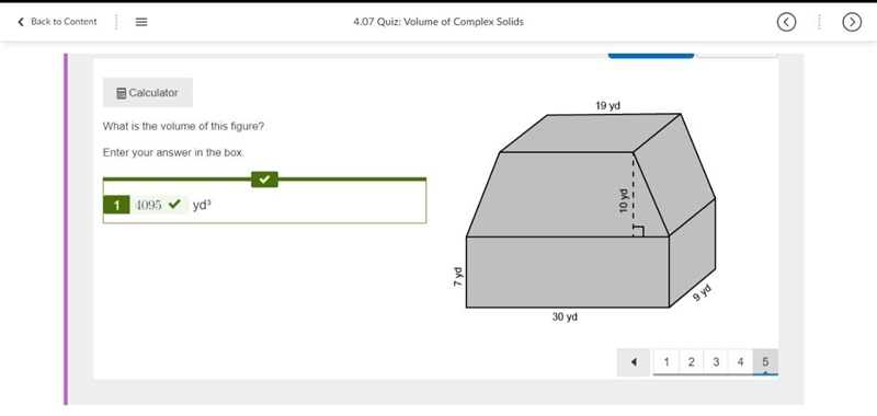 What is the volume of this figure? 2520 in³ 1638 in³ 1323 in³ 935 in³-example-5