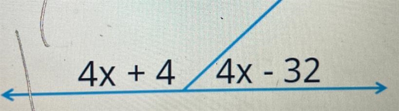 Solve for x.x = [?]=4x + 4 4x - 32--example-1