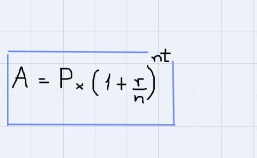 What is the formula of simple interest and compound interest ( not account money)-example-1