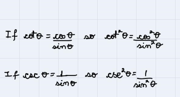 Verify the Pythagorean Identity1 + cot^2θ = csc^2θ (see image)-example-3