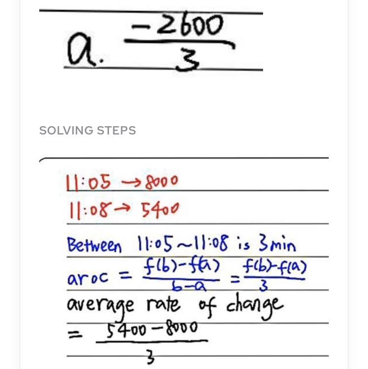 What is the average rate of change and feet per minute Between 11:05 AM and 11:08 AM-example-1