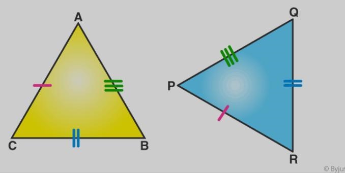 What are the 4 rules in congruent triangles?-example-1