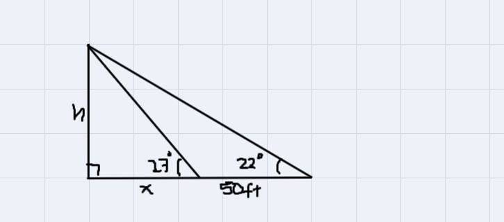 Standing on one bank of a river, an explorer measures the angle to the top of a tree-example-1