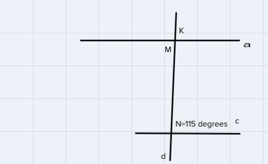 Based on the diagram below, which is notdrawn to scale, which two lines are parallel-example-1