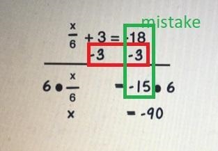 A. What mistake did the student make whensolving their two-step equation?B. If correctly-example-2