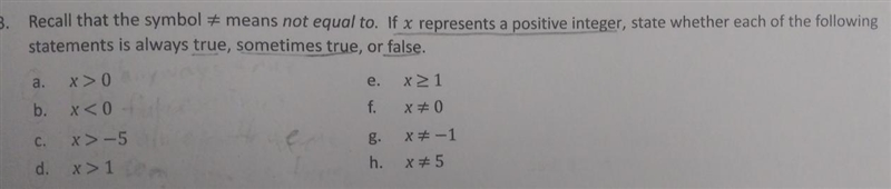 I need help on answering 3. (d) I have two choices it can be which is false and sometimes-example-1