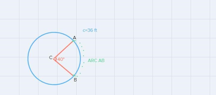 You are given the circumference of the circle and the measure of the central angle-example-1