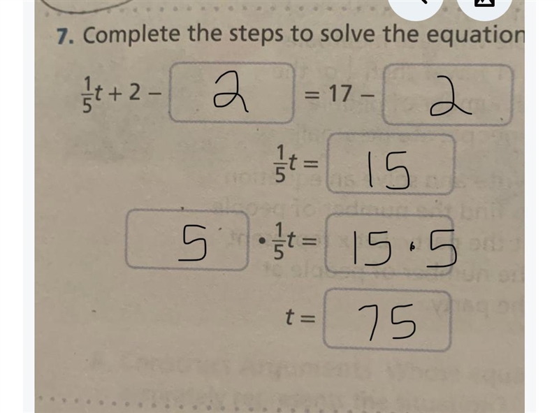 Complete the steps to solve the equation-example-1