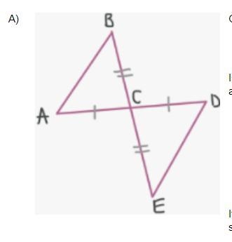 Is triangle ABC congruent to triangle DEC? If so, write an argument to prove you are-example-1