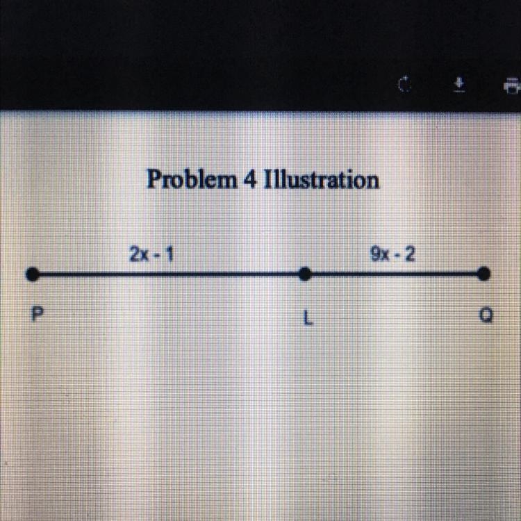 PLEASE HELP If PQ=30a) Determine the value of xx=b) Determine LQLQ=-example-1