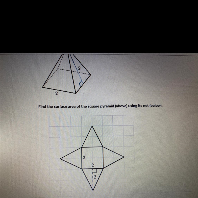 Find the area of the pyramid net-example-1