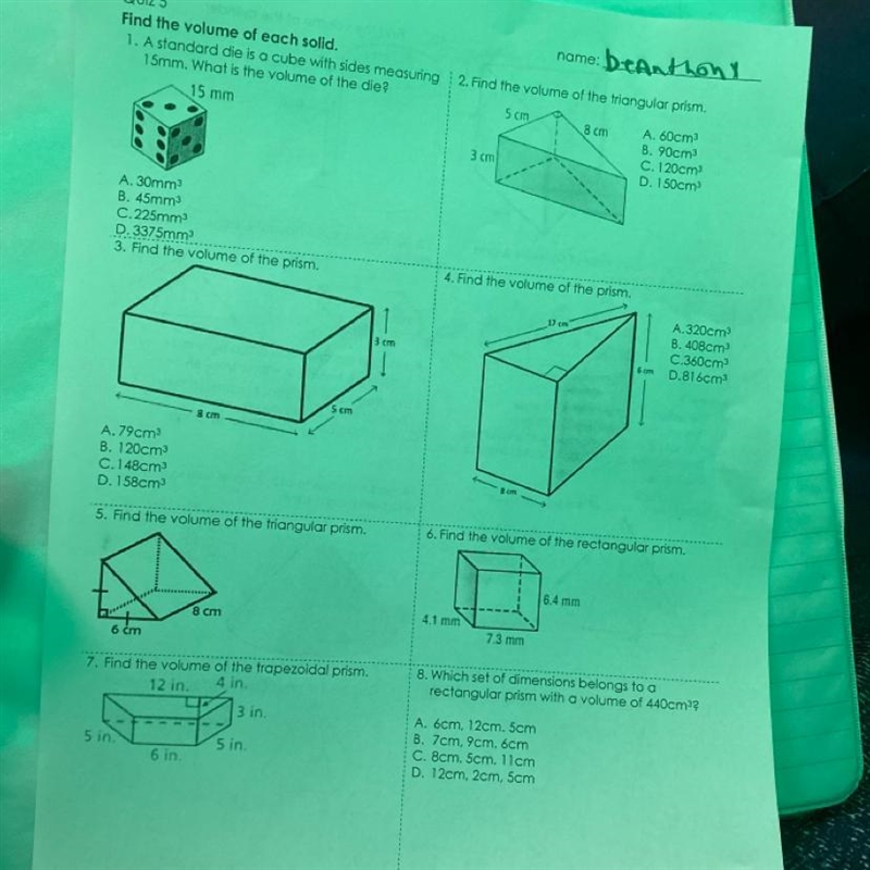 I need help on 1-8……-example-1