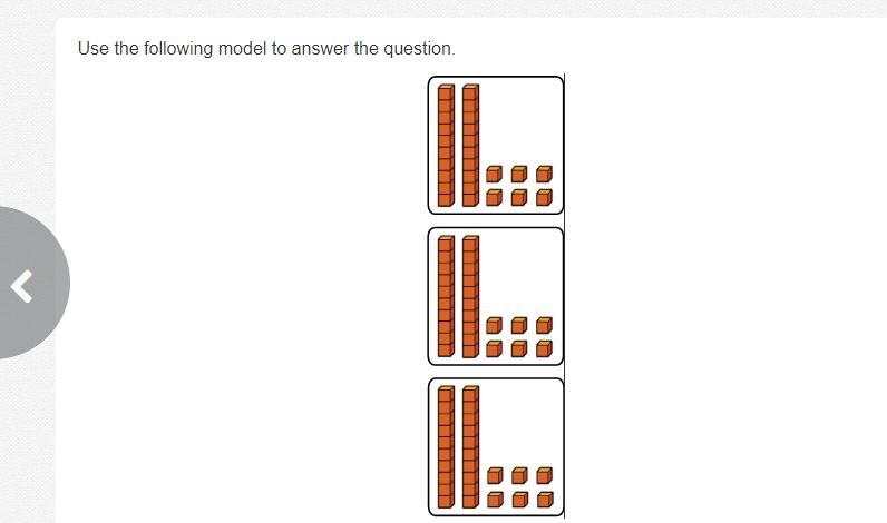 Use the following model to answer the question. 3 groups are shown. Each group shows-example-1