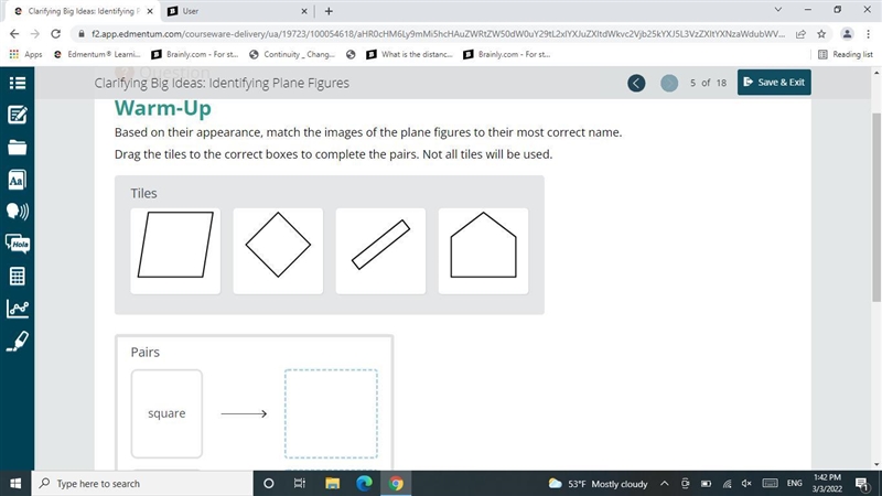 Based on their appearance, match the images of the plane figures to their most correct-example-2