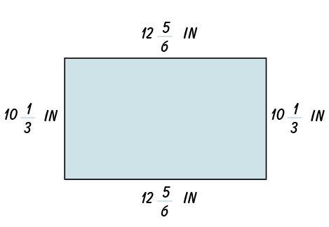 In your own words, describe how to find the perimeter of a shape with fractional sides-example-1