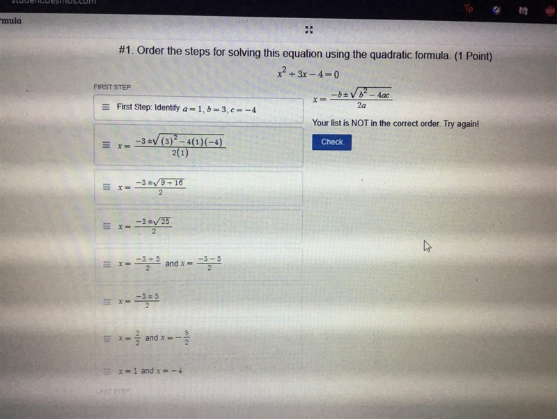 May someone please help me with this problem and tell me where the steps go in order-example-1