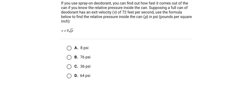 If you use spray-on deodorant, you can find out how fast it comes out of the can if-example-1