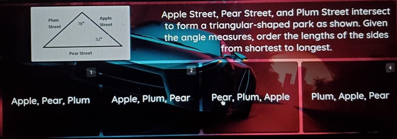 Plum Apple Street Street Apple Street, Pear Street, and Plum Street intersect to form-example-1