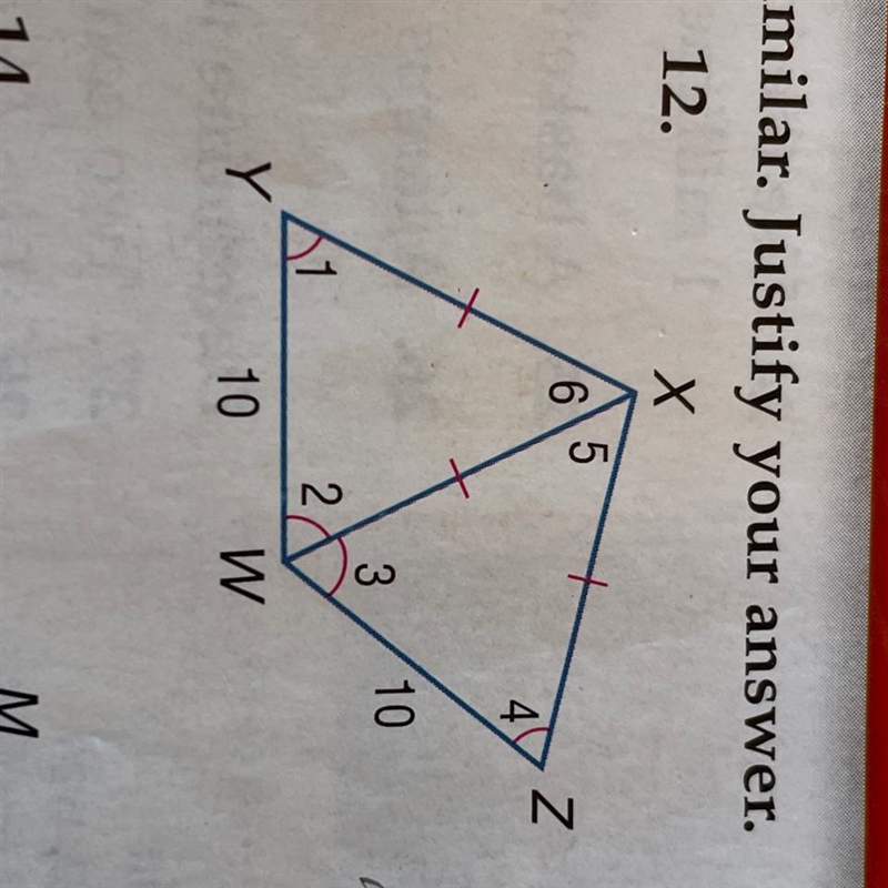 Determine whether each pair of figures is similar. Justify your answers. Problem number-example-1