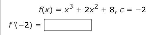 Use the alternative form of the derivative to find the derivative at x = c (if it-example-1