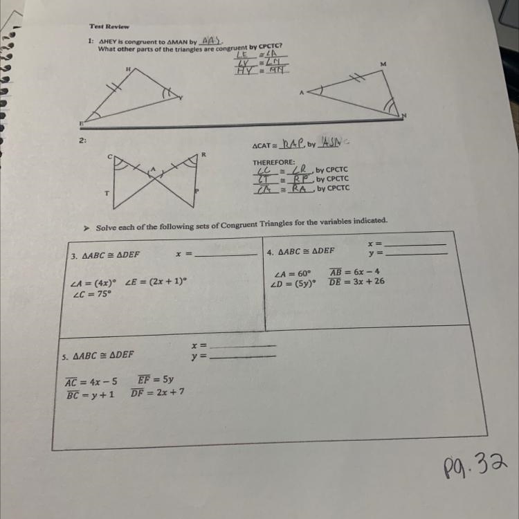 Help how to answer 4 how to find x and y-example-1